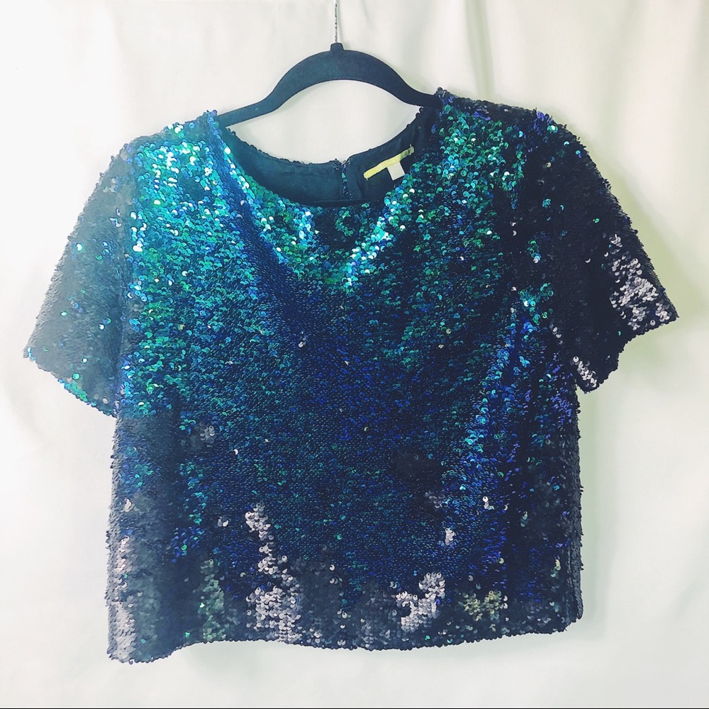 Mermaid sequin  top by  Gianni Bini